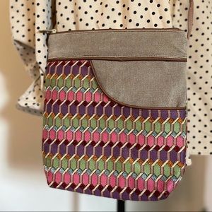 Danny K. Beverly Hills Crossbody Tapestry Bag